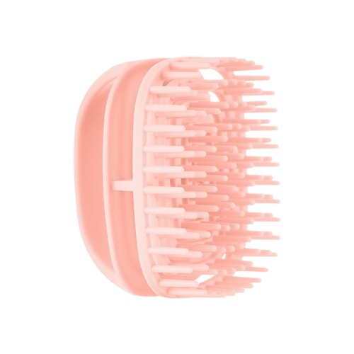 

Silicone Shampoo Brush Clean Scalp Massage Brush Wet And Dry Handheld Shampoo Comb(Pink)