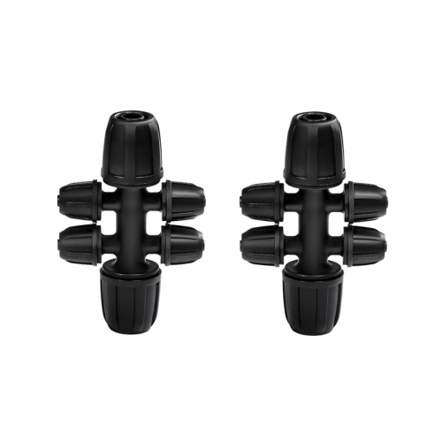 

2pcs 8/11 To 4/7 Dual Locking Reducer Drip Irrigation Fittings Gardening Hose Sprinkler Connector, Model: 6 Way