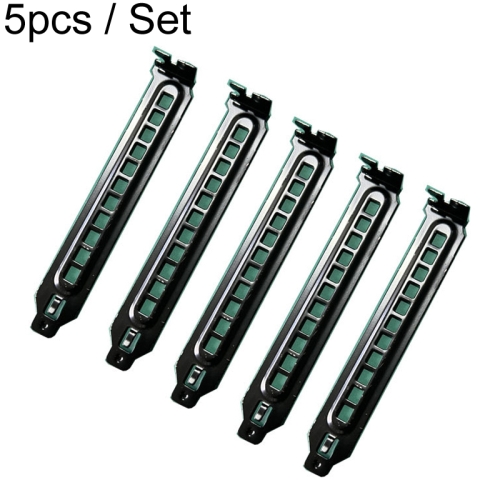 

5pcs / Set Desktop Computer Chassis Block Case PCI Dust Protection Board(With Hole)