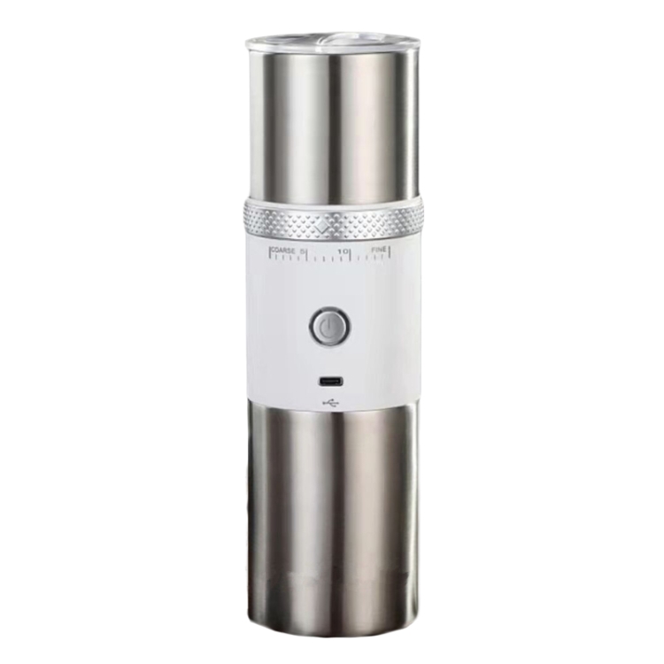 

USB Electrical Bean Grinding Brewing Filter 3 in 1 Coffee Mug Portable Automatic Coffee Grinder(White)
