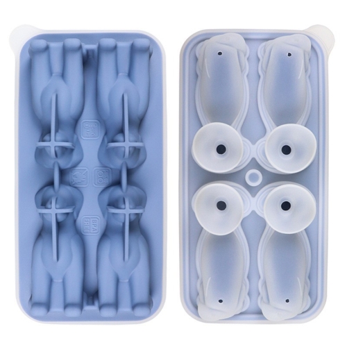 

3D Dog Shaped Household Silicone Ice Mold Bar Ice Making Box(Blue)