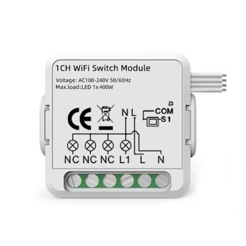 

1CH WiFi Smart Switch Module For Alexa / Google Home / Tuya Smart Life APP