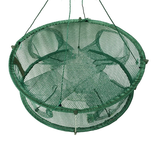 

Automatic Folding Fish Net With Support Rod Fishing Cage Lobster Net Fishing Gear, Color: 4 Holes Green