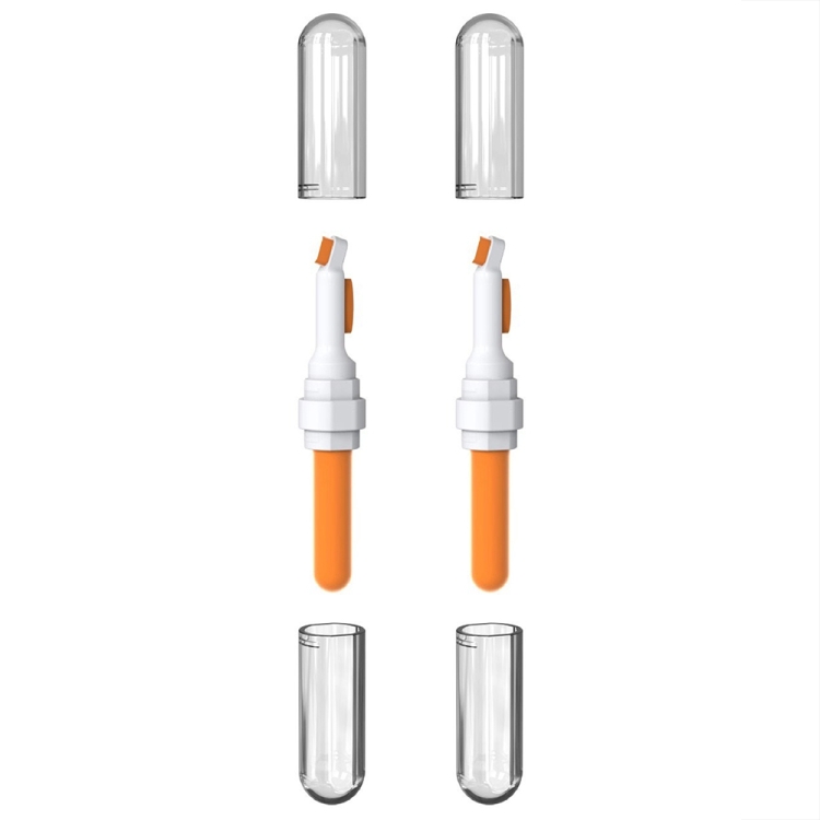 

2pcs 3-in-1 Multi-purpose Bluetooth Earphone Cleaning Pen Keyboard Cleaning Brush(Orange)