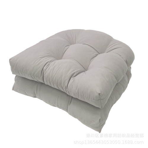 

1pair 48 x 48cm Garden Patio Rattan Chair Waterproof Cushion Thick Soft Sofa Cushion(Light Grey)