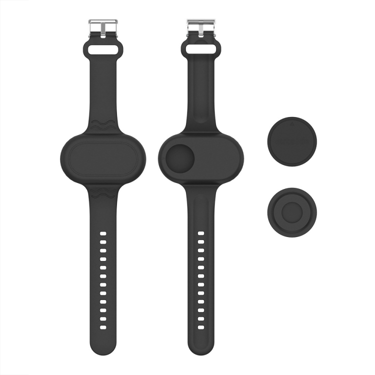 

For Samsung Galaxy SmartTag2 Anti-Lost Device Silicone Waterproof Watch Strap Case(Black)