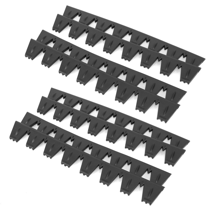 

8pcs /Set Car Bumper Serrated Anti-collision Plate Decoration(Black)