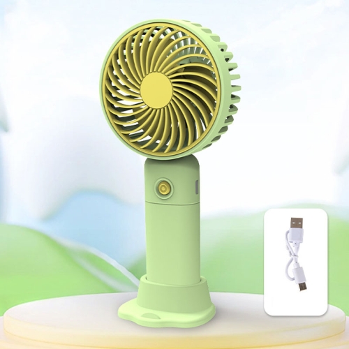 

Desktop USB Charging Small Fan Portable Cell Phone Holder Handheld Fan(Green)