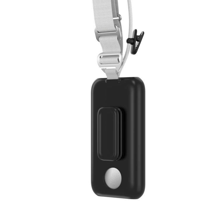 

For Apple Vision Pro Battery PC Case Holder With Belt Clip And Shoulder Strap VR Headset Accessory(Black)