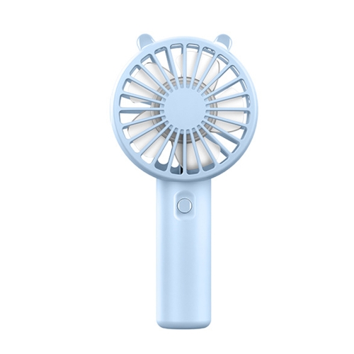 

Mini USB Handheld Fan Rechargeable Portable Desktop Phone Holder(Light Blue)