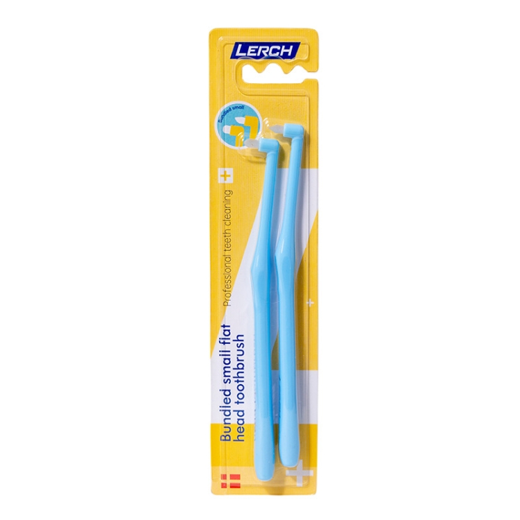 

LERCH 2 In 1 Pointed + Rounded Orthodontic Teeth Cleaning Brush Pet Dental Crevice Brush(Blue)