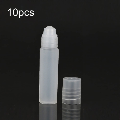

5ml 10pcs Frosted Roller Ball Empty Bottle Plastic Portable Perfume Roller Ball Bottle Essential Oil Dispenser Bottle(塑料珠)