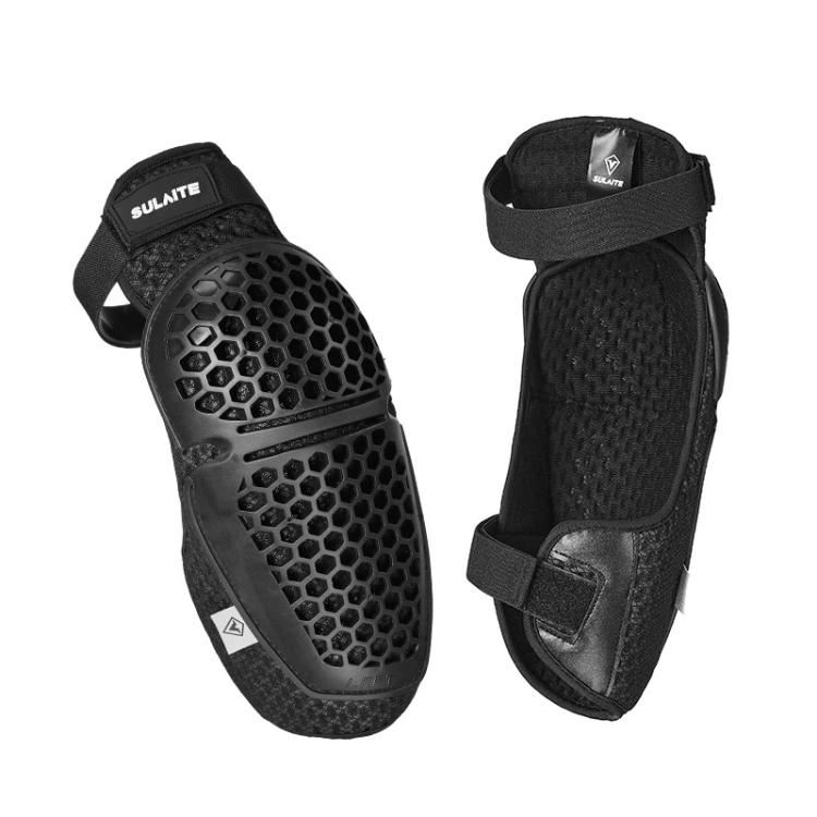 

SULAITE Cycling Honeycomb Breathable Heat Dissipation Motorcycle Adjustable Protective Gear, Style: 2pcs /Set Knee Pads