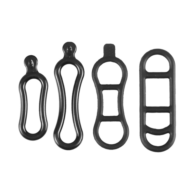 

4pcs /Set Bicycle Headlight Silicone Strap Tail Light Fixed Leather
