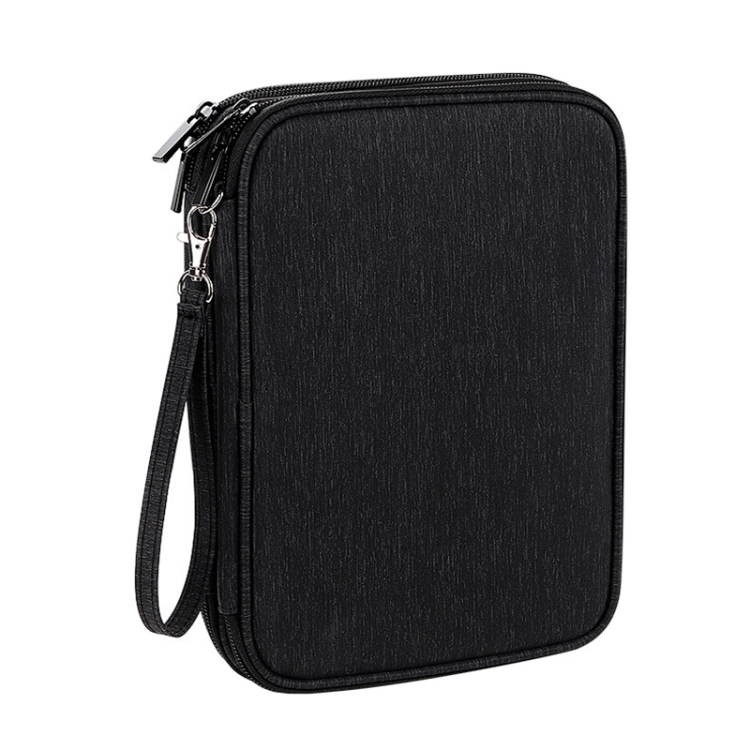 

SM08 Large Capacity Waterproof Portable Double-layer Digital Storage Bag, Size: S(Black)