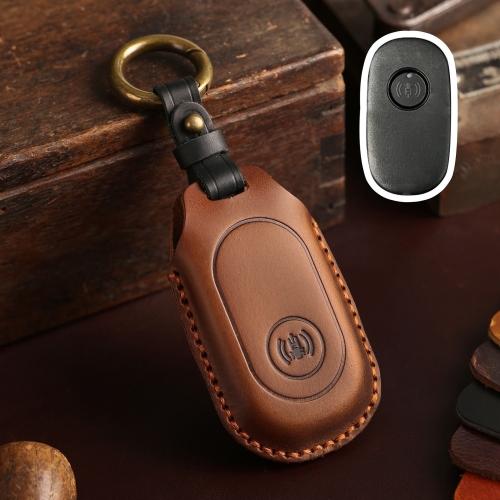 

For Sanyang Hallmo Motorcycle Remote Key Protective Case(Brown)