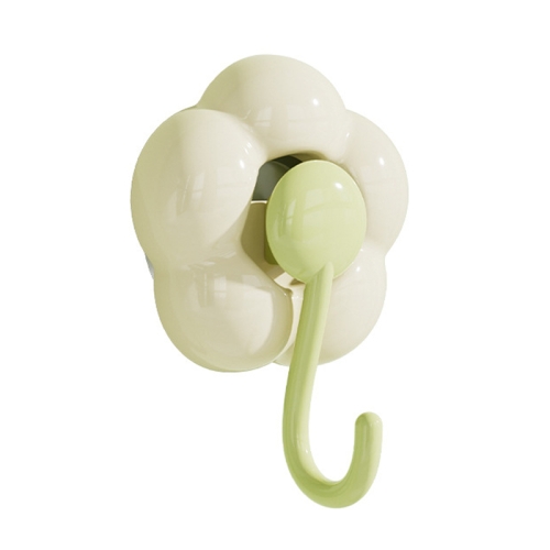 

Household Suction Cup Flower Hook Bathroom Vacuum Sticky Hooks Without Punch Hole(Green)