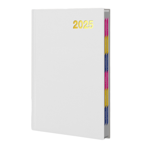 

2025 A5 Agenda Book Planner Notebook 304 Pages Daily Office Diary(White)