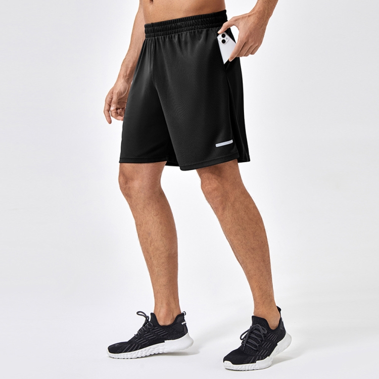 

Summer Loose Quick-drying Breathable Fitness Shorts, Size: S(Black)