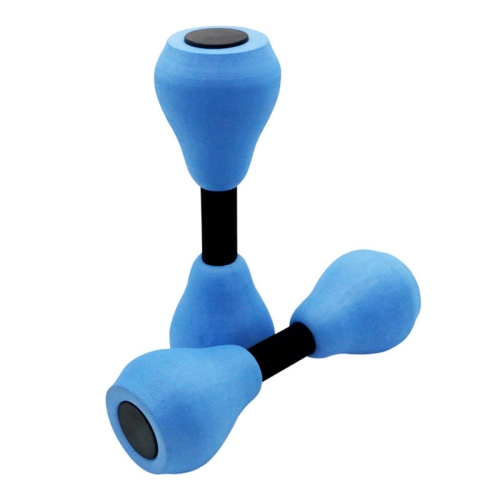 

1pair EVA Water Sports Small Dumbbells Ladies Children Home Fitness Equipment Adjustable Dumbbells(Blue Black)