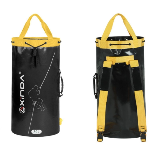 

XINDA XD-BAG21 Outdoor Rock Climbing Waterproof Wear-Resistant Rope Storage Bag, Color: Black-30L