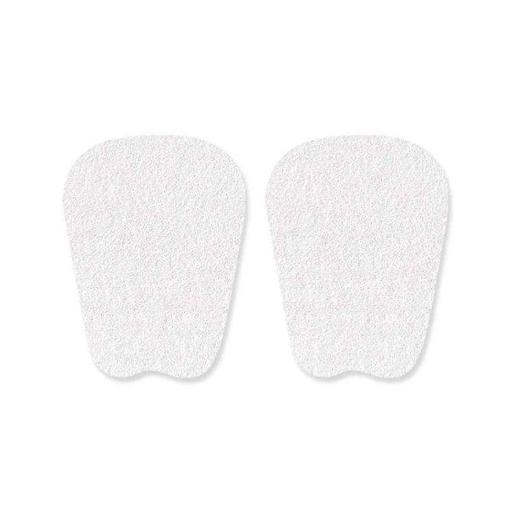 

2pcs /Set Felt Tongue Stickers Soft Rebound Self-Adhesive Forefoot Pads, Size: S 7.5x5x0.3cm(White)