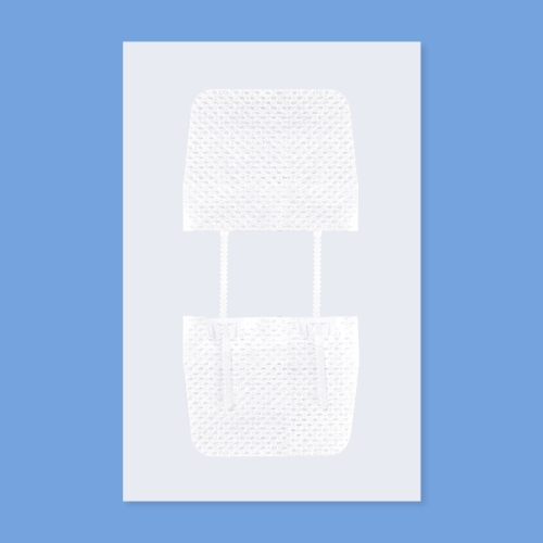 

Non-woven Elastic Tape Bandage Patch Two Way Zipper Skin Latch Pull Tight Self-Adhesive Bandage Patch, Color: White 2 Buckles