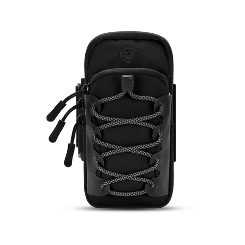 

Outdoor Sports Reflective Cell Phone Arm Bag Fitness Portable Mobile Phone Pack(Black)