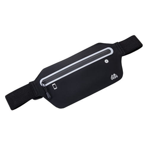

OUDU Outdoor Sports Slim Invisible Waterproof Cell Phone Waist Bag(Black)