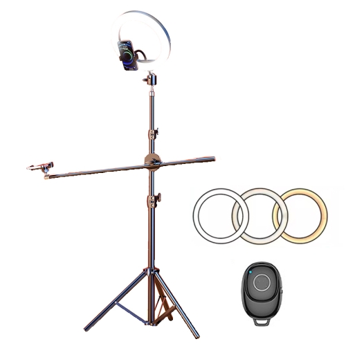 

10.2 Inch Ring Fill Light With 82.7 Inch Tripod Set Live Broadcast Overhead Shooting Bracket