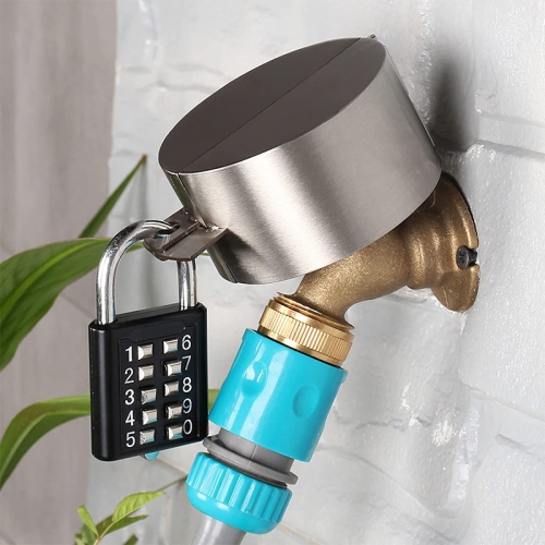 

Outdoor Faucet Combination Lock System With Cover To Prevent Water Theft