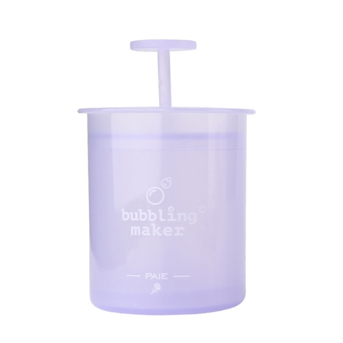 

Facial Cleanser Foaming Maker Bubbler Cup Travel Portable Manual Foaming Bottle, Color: Small Purple