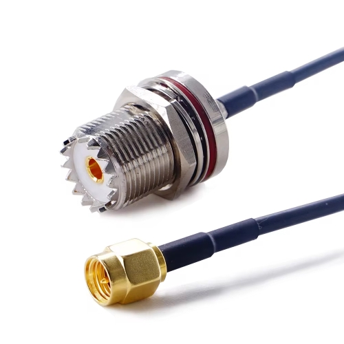 

10cm SMA Male To SO239 UHF Female Coaxial RF Cable RG174 Coaxial Connector