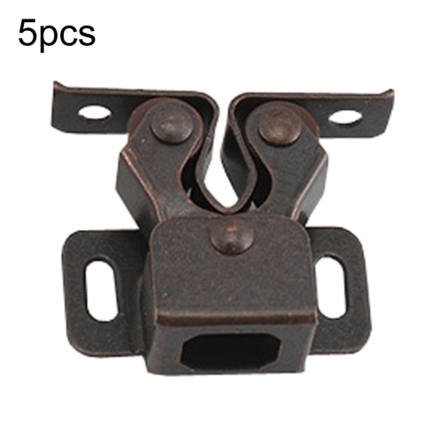 

5pcs Antique Old- Style Short Foot Door Clip Buckle Household Closet Cabinet Door Catches, Style: With Screw(Red)