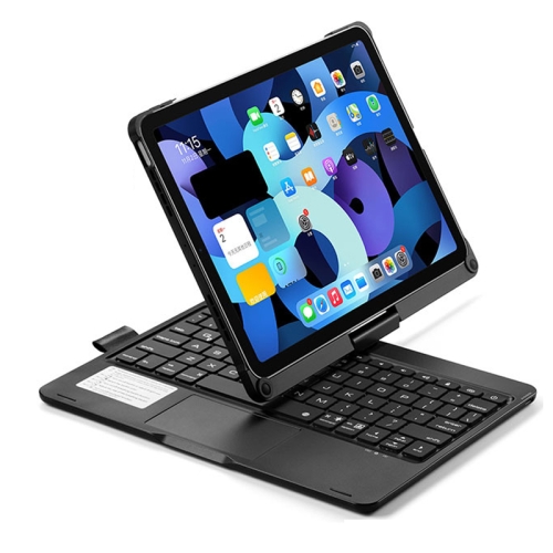 

360 Degree Rotation Bluetooth Keyboard Case With Backlight For iPad Air 11 2024 / Air 5 / Air 4 10.9 / Pro 11 2022 2021 2020 2018(Black)