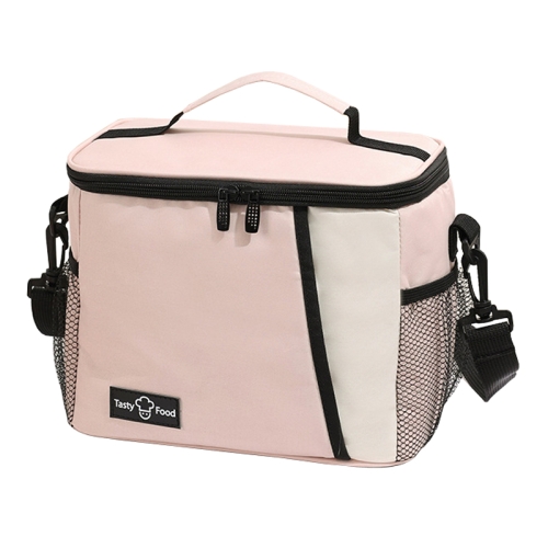 

Portable Handheld Insulated Lunch Pack Outdoor Picnic Insulated Bento Bag(Pink)