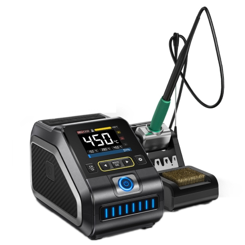 

FNIRSI 200W Intelligent Constant Temperature Electric Soldering Iron Station, Set: EU Plug F210 K Head