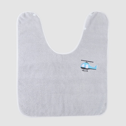 

Children Wash Towel Brushing Baby Bib Not Wetsuit Multifunctional Facial Washing Towel, Color: Gray Plane