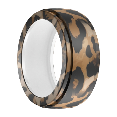 

For Samsung Galaxy Ring / Oura Ring Silicone Elastic Printing Cover Scratch Resistant Case, Size: S(Leopard Print)