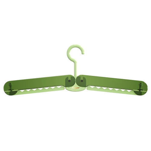 

Portable Traveling Foldable Clothes Hanger Multifunctional Household Clothespin(Green)