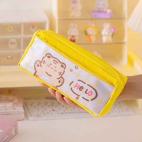 

Large Capacity Multi-layer Waterproof Pencil Case Cartoon Pencil Case(Yellow)