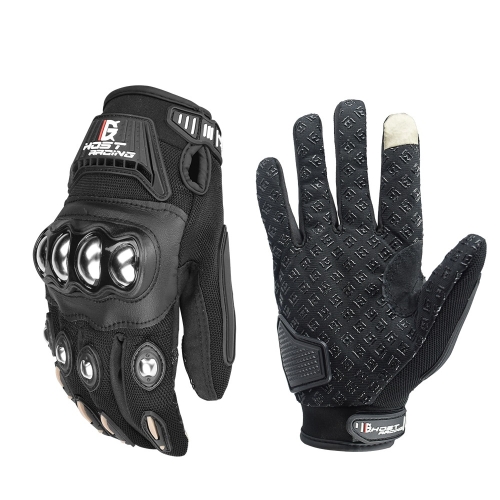 

GHOST RACING Motorcycle Riding Anti-fall Breathable Gloves, Size: M(Black)