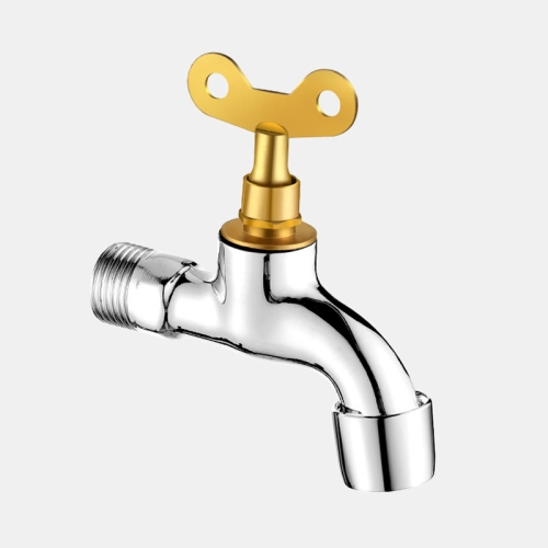 

Household Faucet With Lock Outdoor Anti-theft 4 Minute Faucet, 规格: Locked Alloy Sparkler