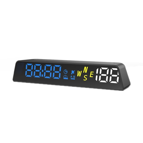 

Head-up Display USB Powered High-definition Vehicle Code Altitude Meter(Blue White)