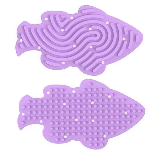 

Children Educational Toys Stress Relief Silicone Sensory Activity Board(Light Purple)