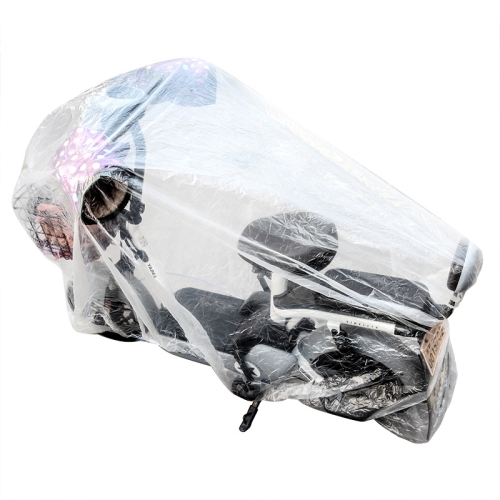 200x120cm Disposable Transparent PE Film Rainproof Dustproof Motorcycle Scooter Cover