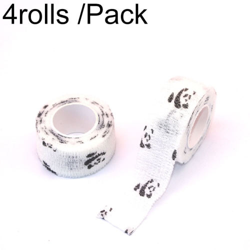 

4rolls /Pack 2.5cm x 4.5m Cartoon Non-woven Sports Protection Bandage, Color: Panda