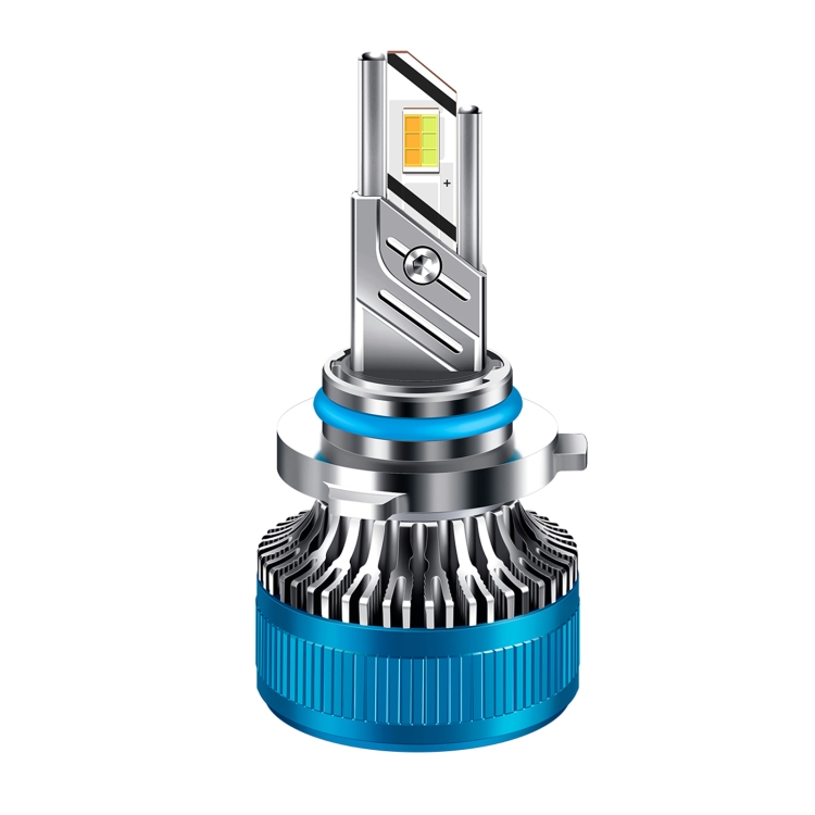 

50W Three-color LED Double Copper Tube Aluminum Alloy Headlight, Bulb: 9005