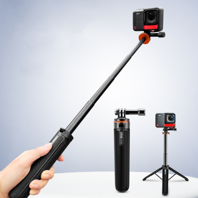 VRIG Action Camera Tripod Selfie Stick 17-51cm Adjustable