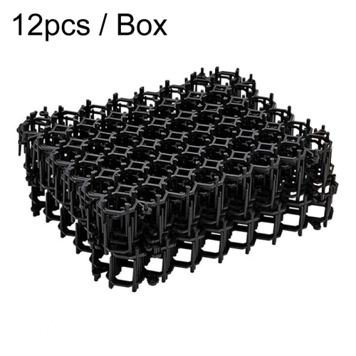 

12pcs / Box Anti-Cats Barbed Spike Net Mat Sofas Gate Garden Cats Repellent Tool, Style: Without Screw(Black)